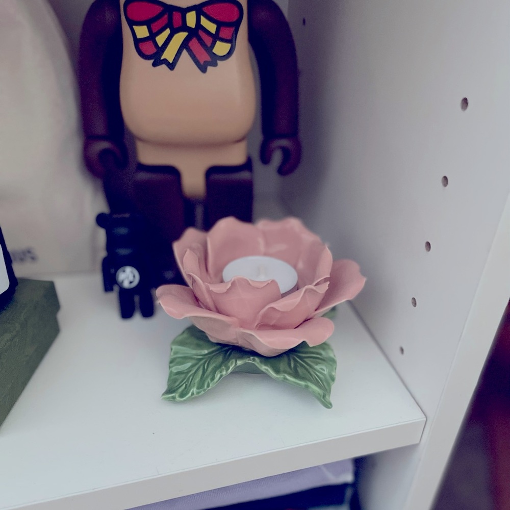 Set Rose Candle Holders